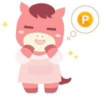 ポイントを貯めるぽにこ